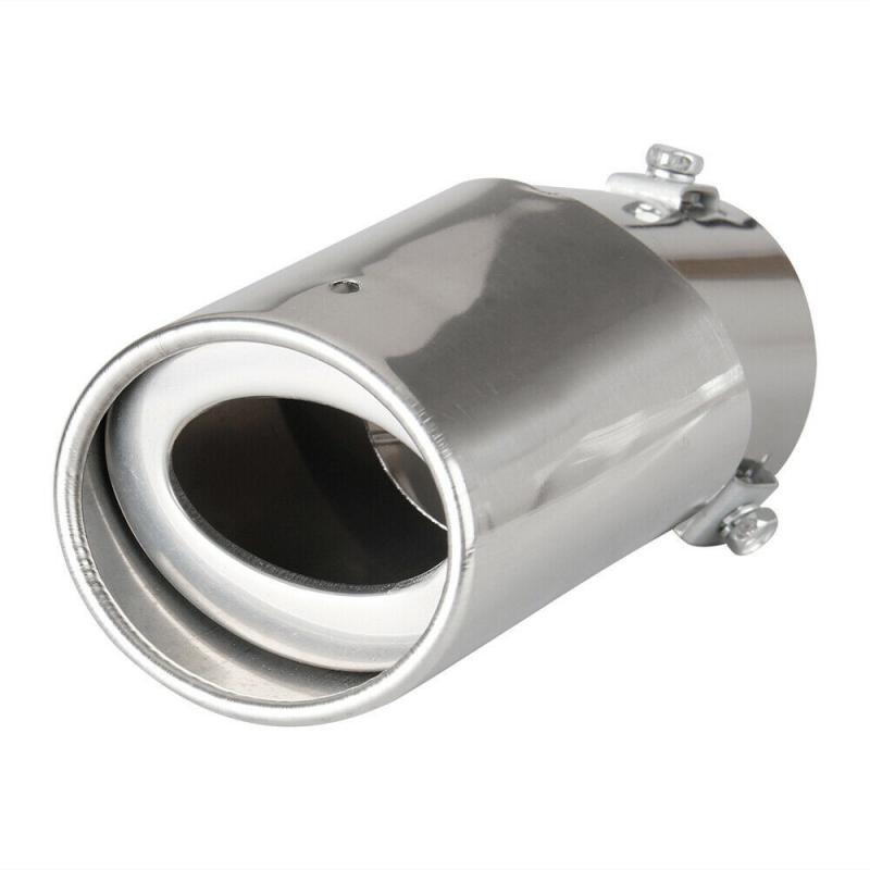 

New Car Stainless Steel Rear Exhaust Pipe Tail Muffler Tip Round Accessories Stainless Steel Chrome Car Exhaust Tail Pipe