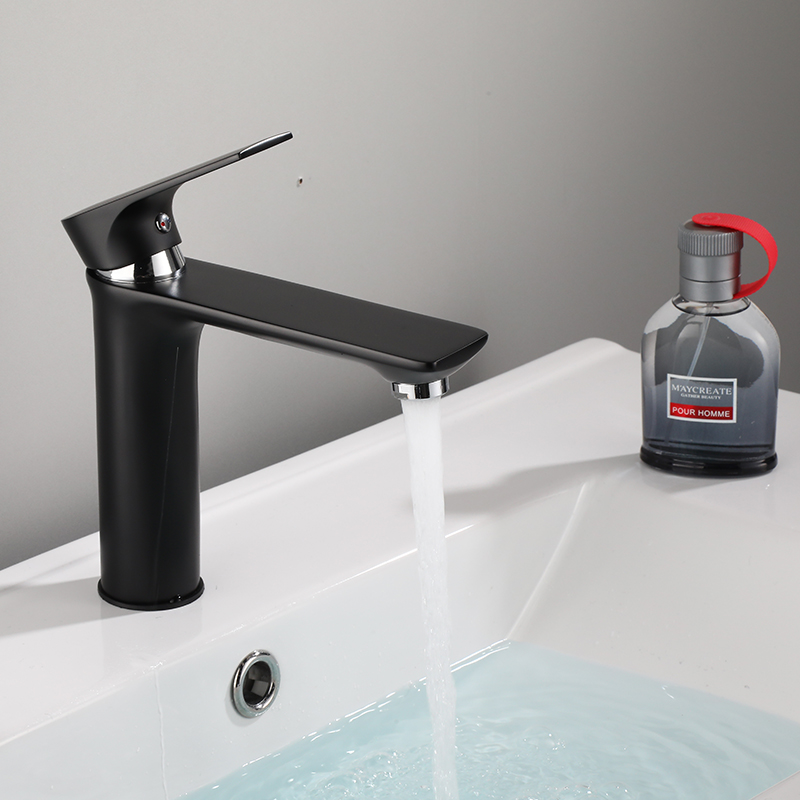 

Bathroom Faucet Antique Black Finish Brass Basin Sink Solid Brass Faucets Single Handle Water Mixer Taps