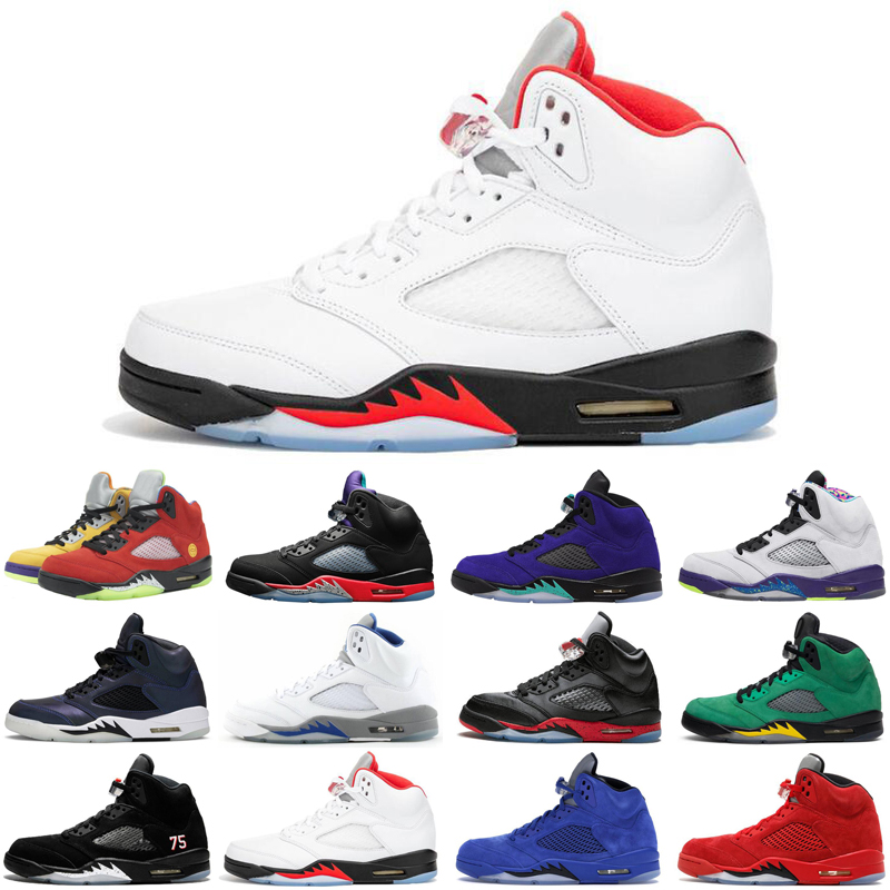 

fashion what the 5 5s jumpman men basketball shoes Alternate Bel Grape top 3 Hyper Royal bred mens trainers sports sneakers size 7-13
