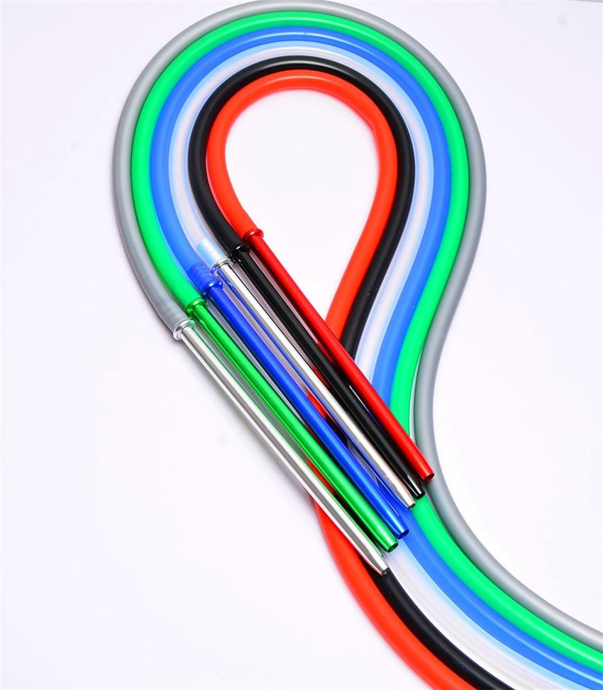 

1.7M Aluminum Handle Stem Shisha Hookah Silicone Hose Silicone Hose Chicha Narghile Shisha Hose Pipe FDA Silcone Smoking Water Pipe A02