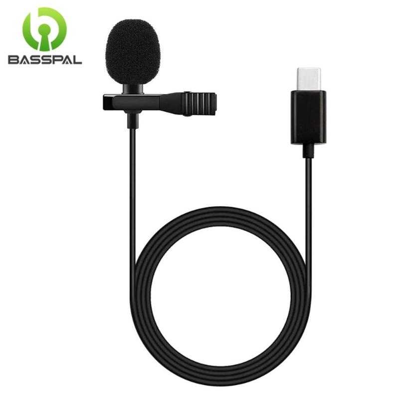 

BassPal Professional Lavalier Lapel Microphone Omnidirectional Mic 360° Easy Clip On only for USB Type-C Interface Device