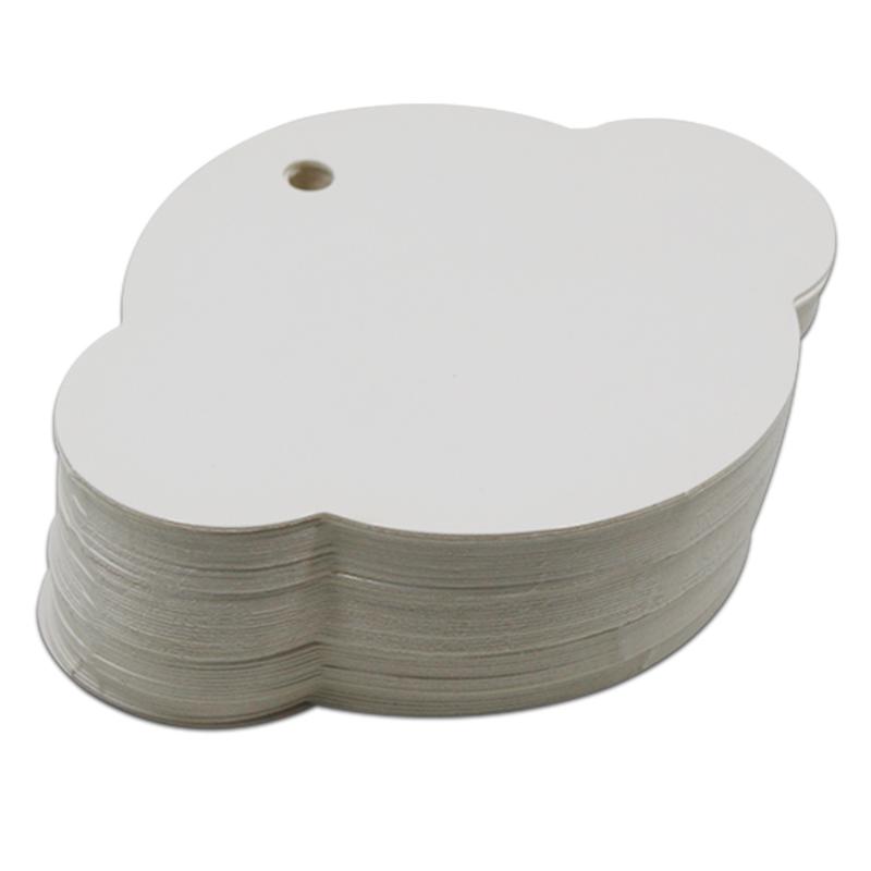 

6.3*8.5cm Kraft Tags Flying Saucer Shape Label Luggage Xmas Wedding Note Cards DIY Blank Price Craft Paper Party Gift Hang Tag