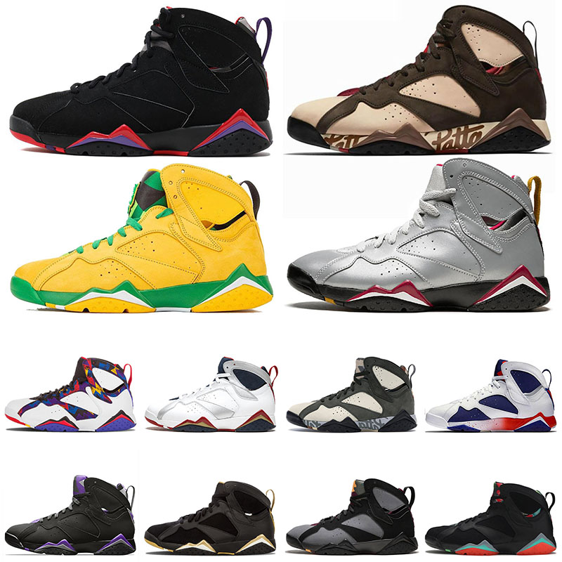 

2020 Mens basketball shoes Jumpman 7 7s Raptor Patta Oregon Ducks GMP Hare Retro Ray Allen mens trainers Fashion sneakers size 13, #13 fadeaway