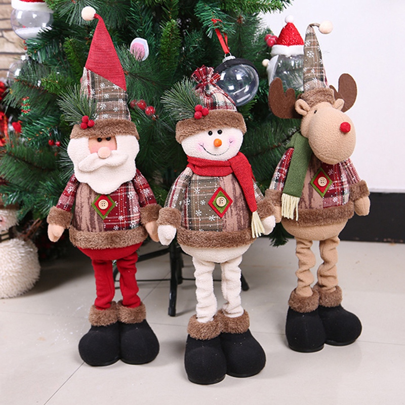 

Christmas Ornaments Christmas Gift Santa Claus Snowman Tree Toy Doll Hang Decorations for Home