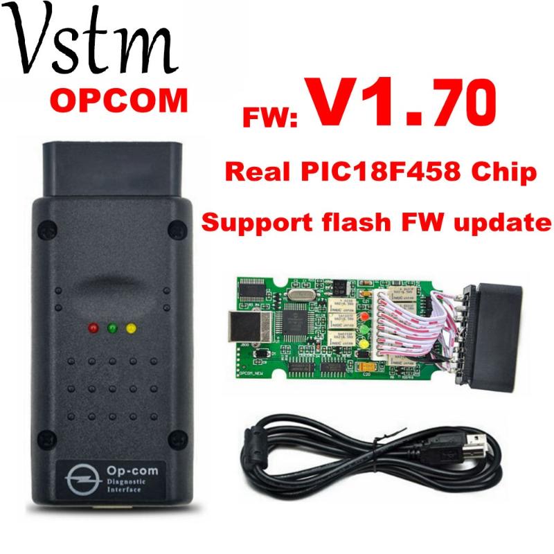 

Auto OBD2 OP-COM V1.70 OPCOM for Car Diagnostic Scanner with Real PIC18f458 for OP COM Diagnostic Tool Flash Firmware