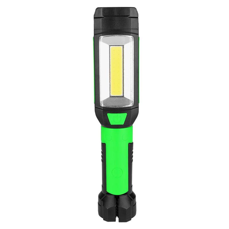 

Multifunctional white adjustable COB LED work light glare lighting magnetic rotating hook battery power supply #4M27