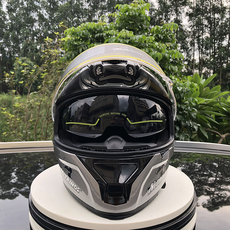 

Full Face Helmets Double Visor Winter Warm Racing High Quality Motorbike Capacete Casco Dot ApprovedMotorcycle helmet, As pic