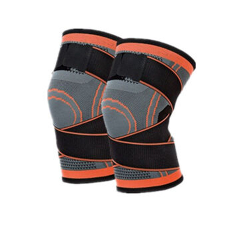 

1 Pair 2020 Knee Support Professional Protective Sports Knee Pad Breathable Bandage Brace Basketball Tennis Cycling, Green