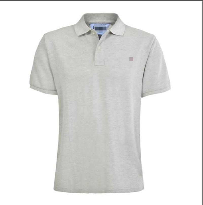 

The White Men'S Lapel Simple Pure Color Short-Sleeved Shirt