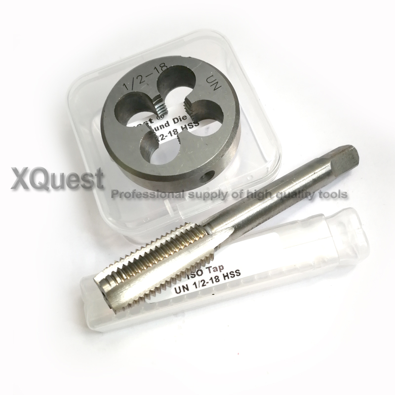 

2pcs Unified Hand tap and die set UNC 1/2 1/2-13 Thread dies taps UNF UNS 1/2-14 1/2-16 1/2-18 1/2-20 1/2-24 1/2-28 1/2-40 -36