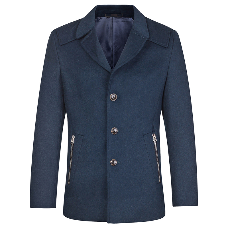 

Winter Fall Casual Mens Male Turn Down Collar Navy Brown Woolen Coat , Overcoat for Men , 2020 Male Autumn Wool Coats