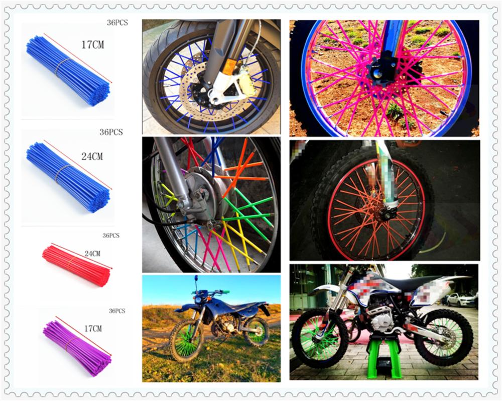 

36pcs bicycle Off-road motorcycle modified accessories spoke sleeve for Z1000 ZX10R ZX12R ZX6R ZX636R ZX6RR ZX9R