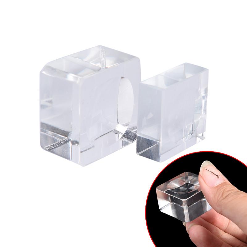 

1pcs Glass False Eyelash Extension Pallet Fake Eye Lashes Crystal Holder Adhesive Glue Pad Makeup Tool