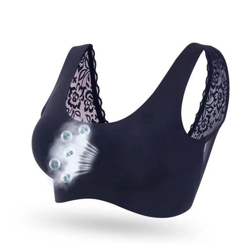 

Women One-Piece Floral Print Beauty Back Casual Yoga Sport Bra Running No Trace Fitness Underwear