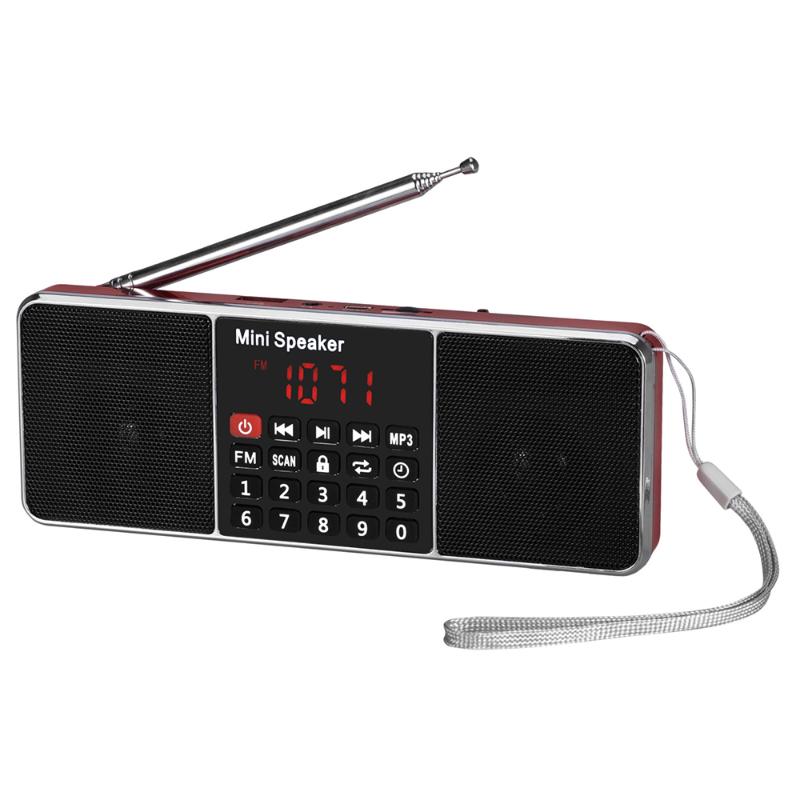

AM FM Speaker Stereo MP3 Player Digital Portable Radio TF/SD Card USB Drive LCD Display Speakers