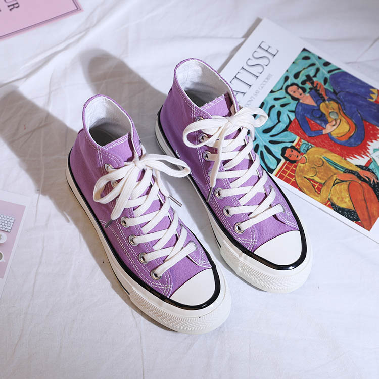 lavender color flat shoes