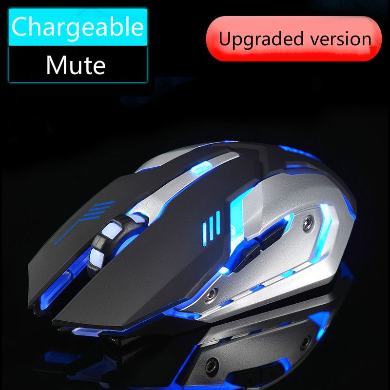 

Free Wolf X7 Wireless Mouse Charging Mouse 2.4Ghz Wireless Computer Accessories Desktop Ergonomic Pratical Gaming