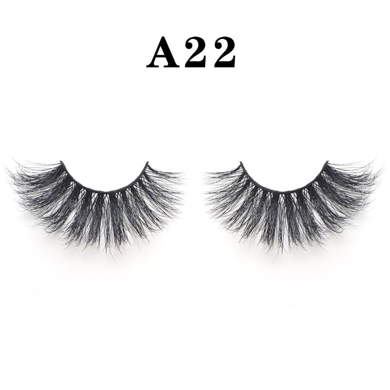 

100% Mink Eyelashes False Eyelashes Crisscross Natural Fake lashes Length 25mm Makeup 3D Mink Lashes Extension Eyelash Beauty