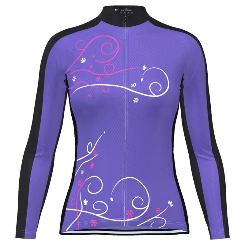

HIRBGOD Autumn Spring Road Cycling Jersey Women's Long Sleeve Mountain Racing Bicycle Clothing Maillot Ropa Ciclismo,TYZ091-02