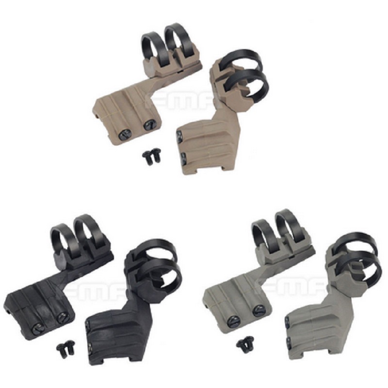 

TB1009FMA Outdoor Hunting FR Battery Clip Rail Mount one Right/Left, Right-black