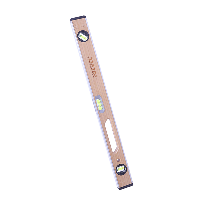 

Level ruler household multifunctional 80cm measuring tool 3 level bubble bamboo aluminum alloy with top view function with magnetic level