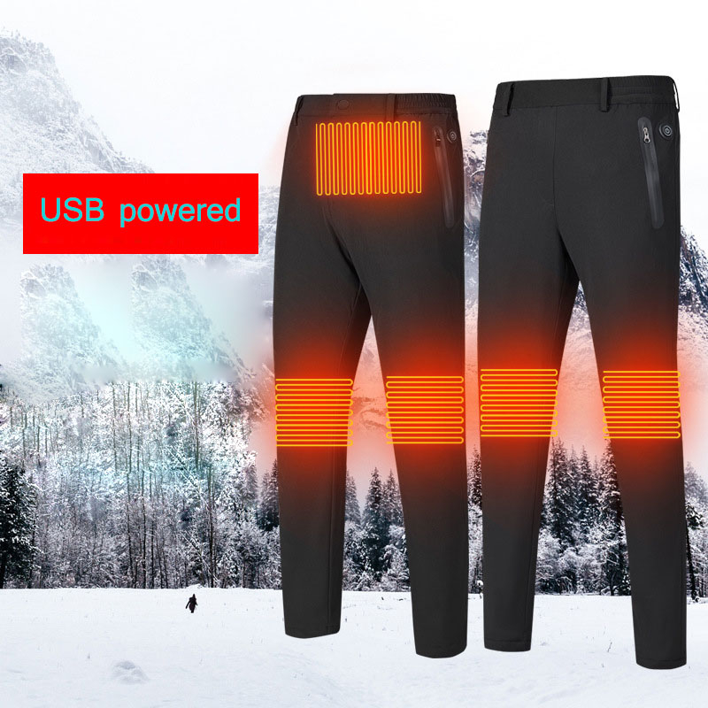

Women' USB Intelligent Electric Thermal Pants Winter Heating Pants Men' Outdoor Windproof Skiing Camping 3 Temperatures