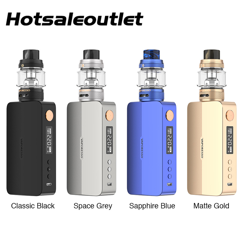 

Vaporesso GEN X 220W Kit Powered by Dual 18650 Batteries and NRG-S Tank with 0.15ohm GT4/0.18ohm GT Meshed Coil Original, Classic black