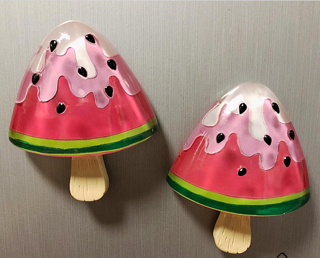 Fridge Magnets Banana strawberry chocolate cone ice cream popsicle resin refrigerator stickers-image-567764863