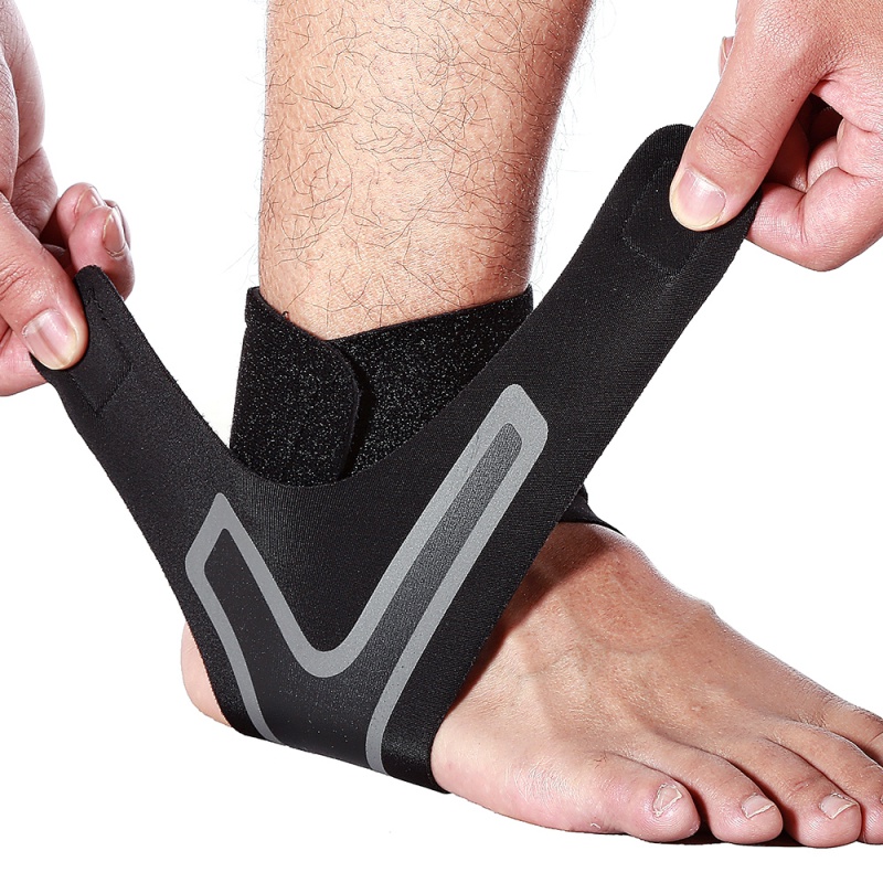

Hot Men Women Sports Ankle Protector Pressure Sleeve Joint Sprain Prevention Foot Sprain Basketball Running Ankle Support Brace, Right