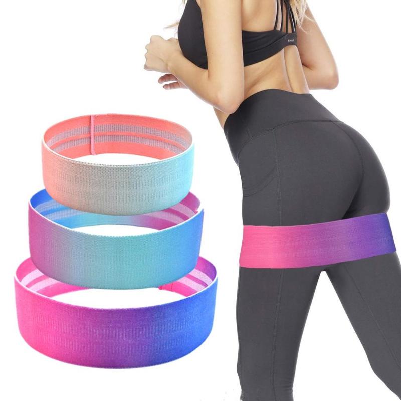 

Hip Trainer Cotton Resistance Bands Expander Hip Circle Workout Booty Fabric Bands Fitness Exercise BuLegs Thigh Training