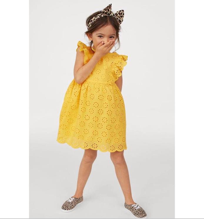 

Girl's dress, Gold