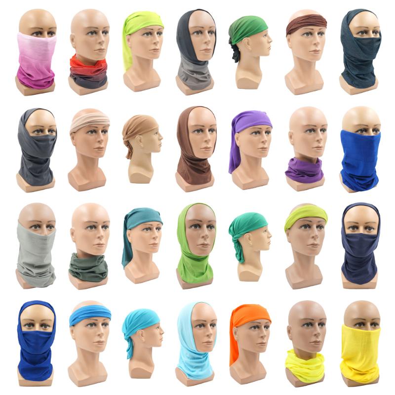 

Solid Color Cycling Magic Scarves Bandana Outdoor Sports Men Women Turban Bicycle Neck Tube Bandana Face Cover, Bc039