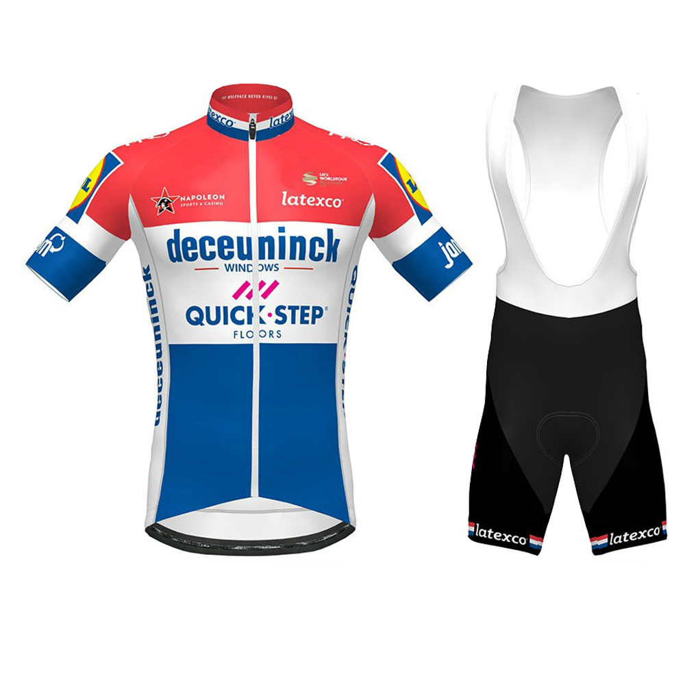 Quick Step Cycling Jersey KIT 2020 Pro Team Netherlands Champion cycling clothing Bib Shorts Kit Ropa Ciclismo-image-574771553