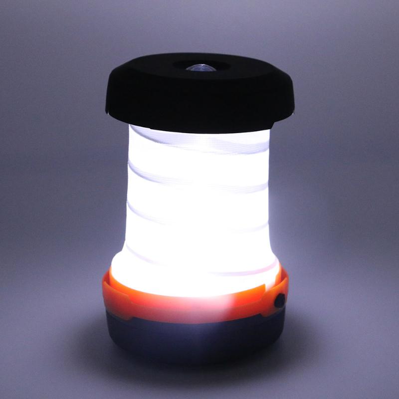 

new Outdoor 3 Modes Retractable LED For Hiking Emergencies Lighting Folding Torch Camping light D20