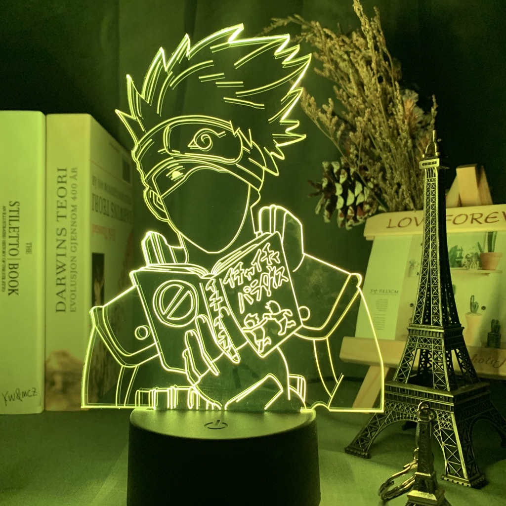 2020 Led 3d Night Light Japanese Anime Naruto Kakashi Hatake Icha Icha Paradaisu Figure Nightlight For Child Bedroom Decor Desk Lamp Y200811 From Gou08 11 16 Dhgate Com