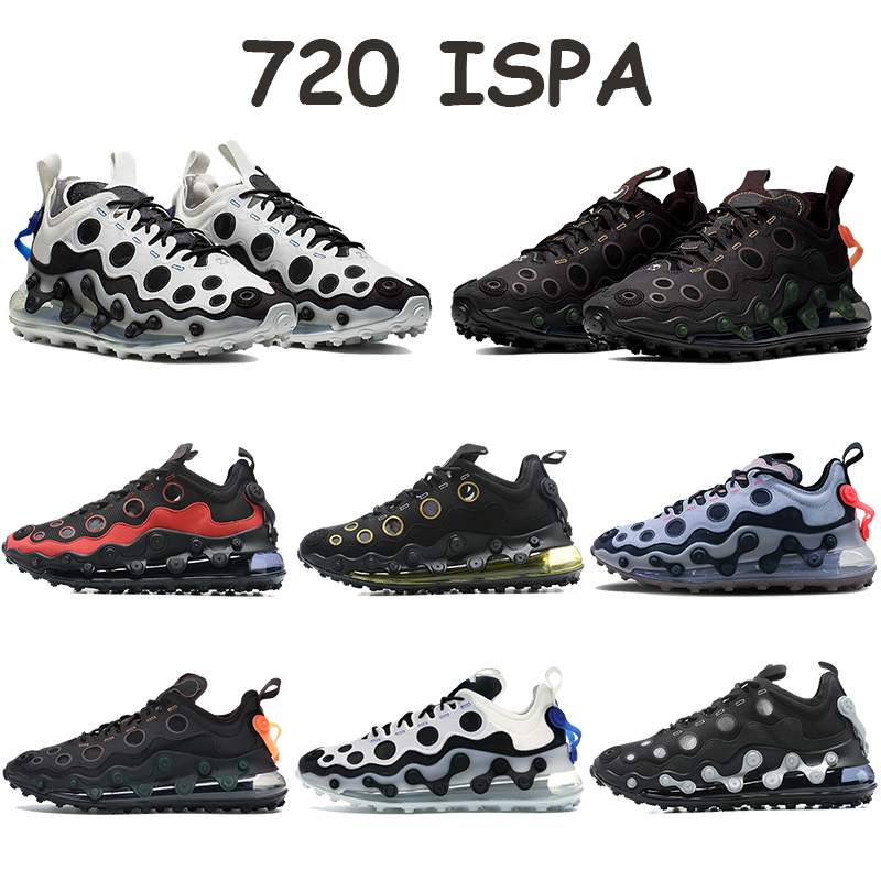 

New 720s ISPA Running Shoes Mens Sneakers White Black Metallic Reflect Silver Gold Total Orange Red Sports Trainers Men Women Shoes, 02. metallic silver