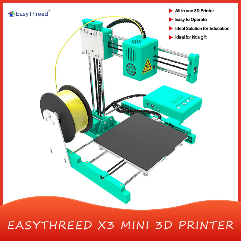 

Easythreed X3 Mini 3D Printer 150*150*150mm Printing Size PLA Desktop With Hotbed Printer Household Education Children Learning