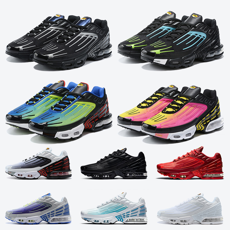 

Wholesale 2021 Tuned Tn Plus 3 III Mens Running Shoes Womens Cushions Sneakers Tn 3 Athletic shoes mens trainers, Rainbow 36-40