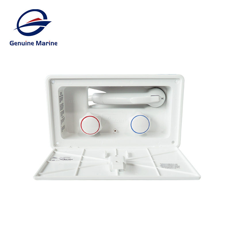 

Genuine Marine White RV Exterior Shower Box Kit with Lock Boat Marine Camper Motorhome Caravan Accessories
