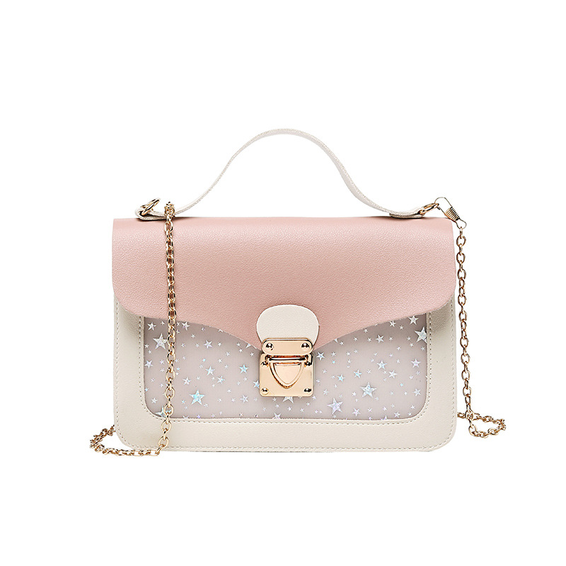 

Women Mini Small Square Pack Shoulder Bag Fashion Star Sequin Designer Messenger Crossbody Bag Clutch Wallet Handbags Sac, Blue