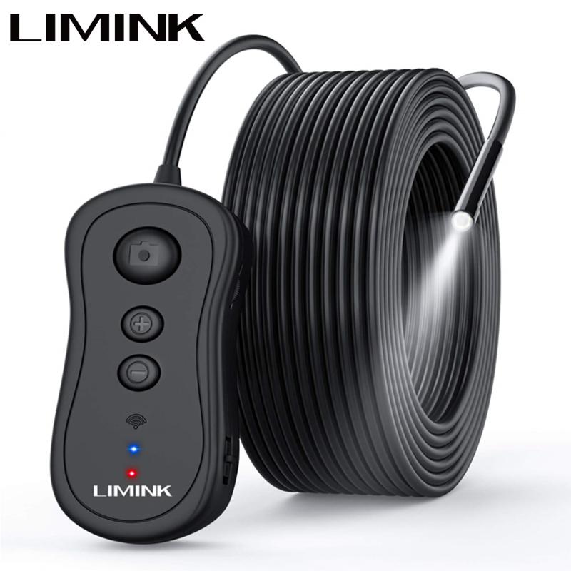 

LIMINK WiFi Borescope 1944p Snake Camera with LED 5mp Wireless IP67 Waterproof Inspection Camera for Smartphone