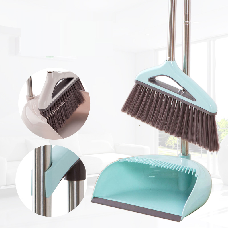 

Quality Broom Dustpan Suit Foldable Household Cleaning Tools Plastic PP Broom Combination Soft Hair Clean Dustless Helper Sets