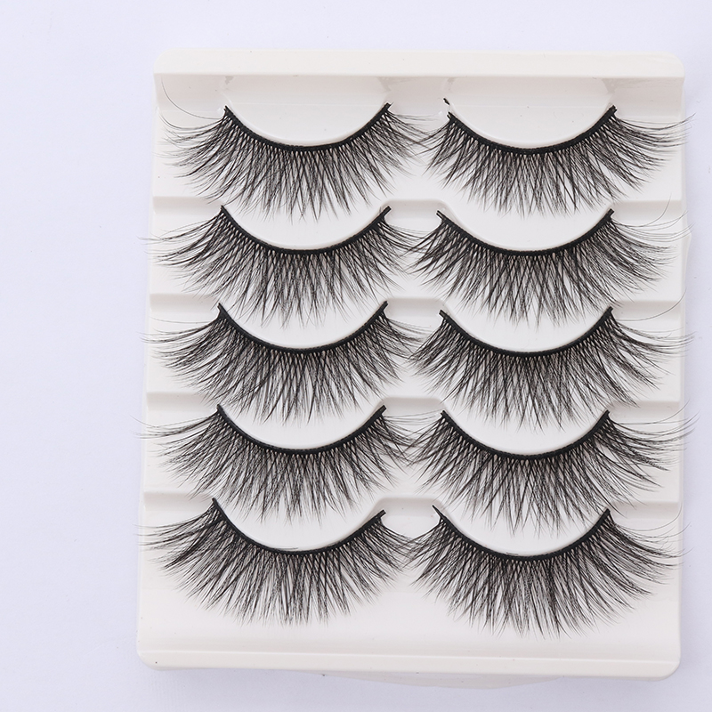 

Fashion Luxury Mink Lashes Set 5 Pairs Thick Natural Long Eyelash Extensions Handmade Reusable False Eyelashes 29 models
