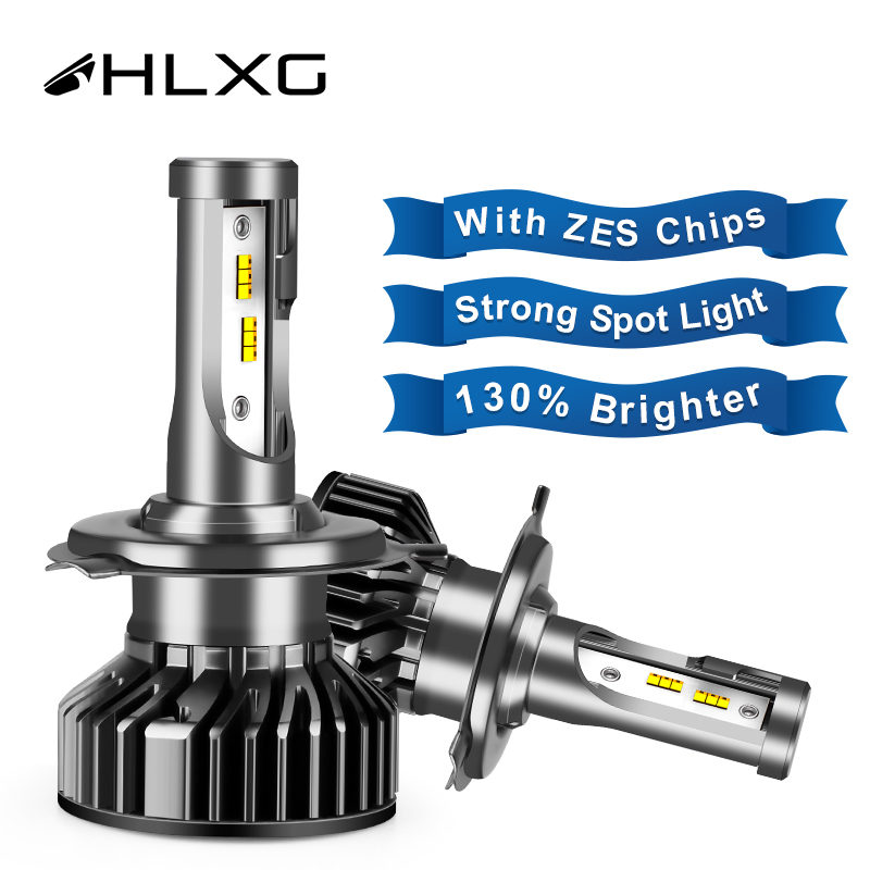

12000LM 6000K H7 LED H4 H11 ZES chip Light car lamp H8 H9 9006 4 9005 3 led headlight lampada 12V h4 luce blub 80W HLXG