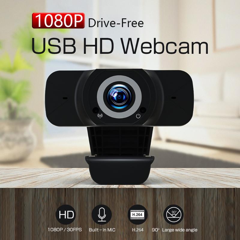 

VKTECH W7 1080P HD Webcam USB Computer PC Desktop Web Camera for Live Broadcast Video Calling Conference Work