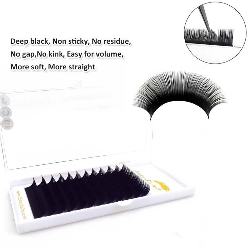 

Natural looking eyelash extensions with high quality all size factory supply