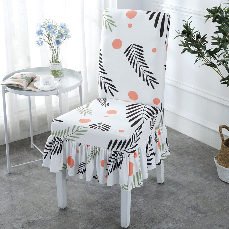 

4/5/6 Pieces Chair Cover with edge Big Elastic Seat Washable Removable Arm Covers Slipcovers Stretch For Office Banquet Hotel