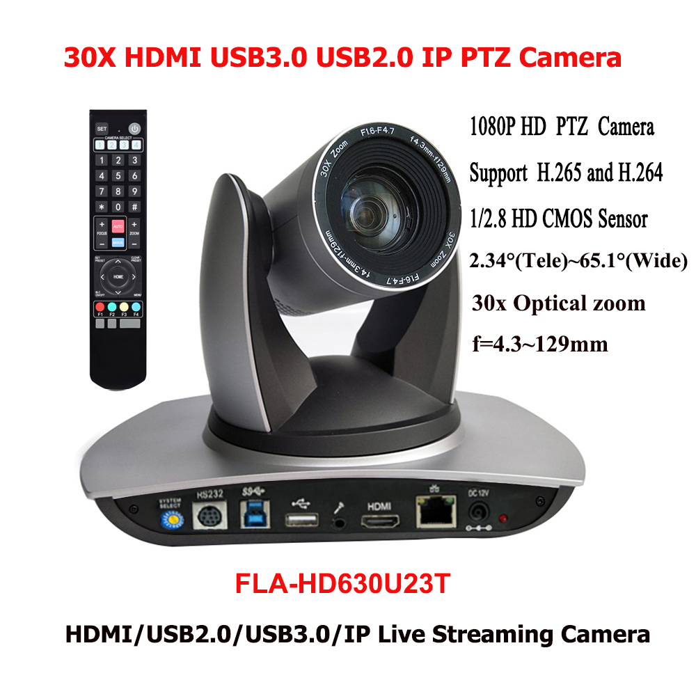 

2MP HDMI USB2.0 USB 3.0 PTZ IP Camera 30x Zoom Video Conferencing Equipment for Conference Room