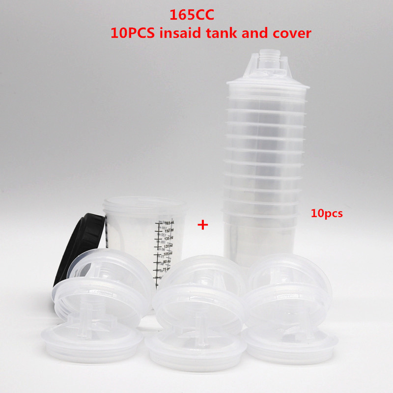 

Spray gun Paint Mixing 10 pcs Cup PPS Type H/O Quick Cup, spray gun tank pps tank 165/400/600ml Disposable paint cup