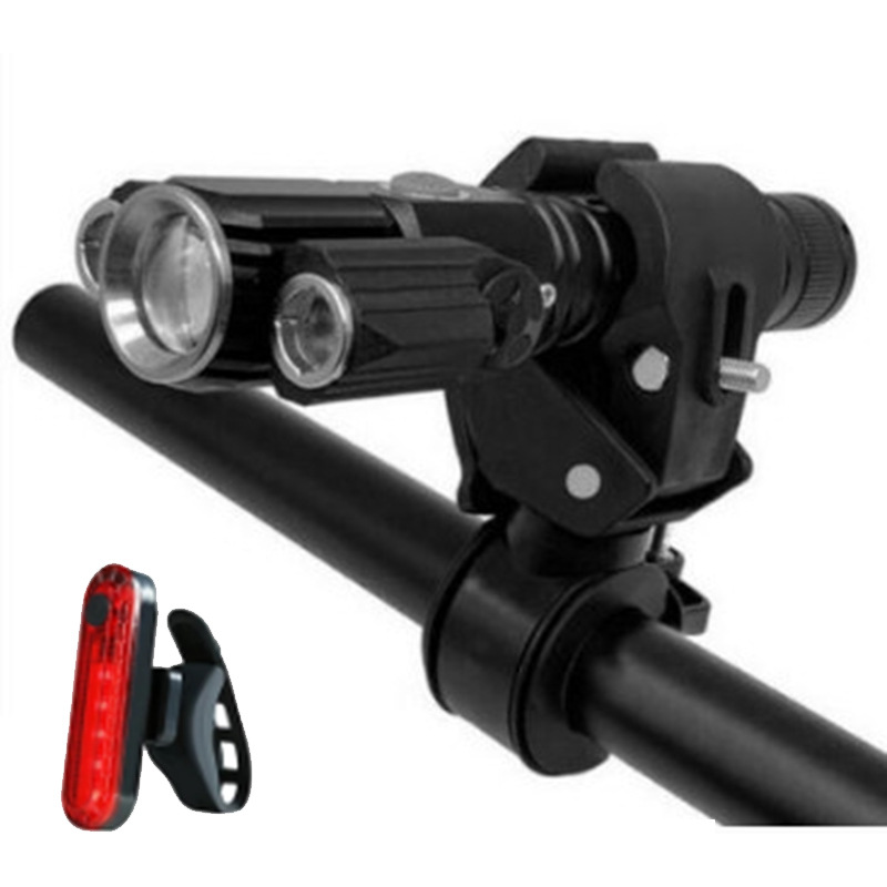

Waterproof Bike Front Back Light Set Tail Light Rotatable Bike Lamp Set Cycling Lantern USB Rechargeable Headlights